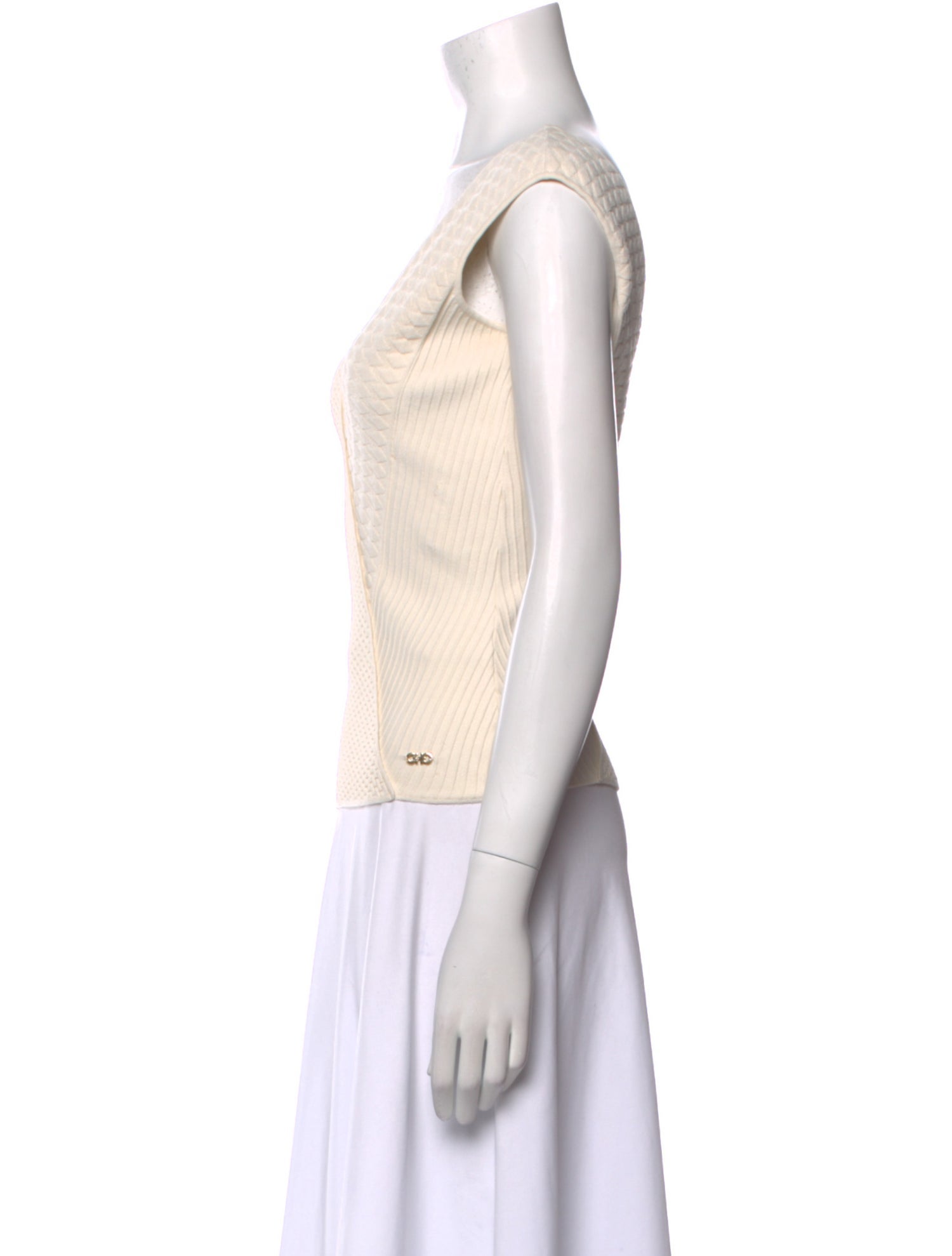Salvatore Ferragamo V-Neck Sleeveless Top