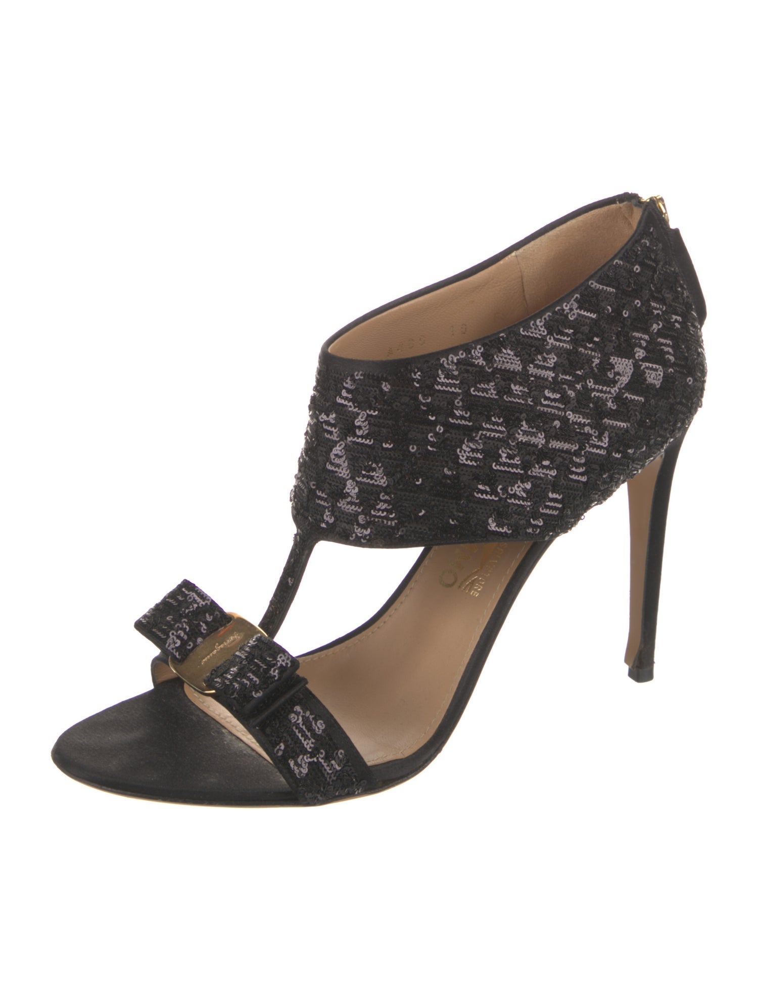 Salvatore Ferragamo Vara Bow Accent Suede T-Strap Sandals