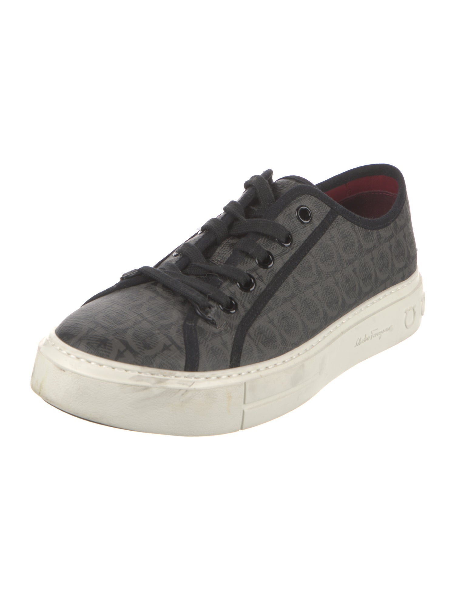 Salvatore Ferragamo Gancini Logo Sneakers