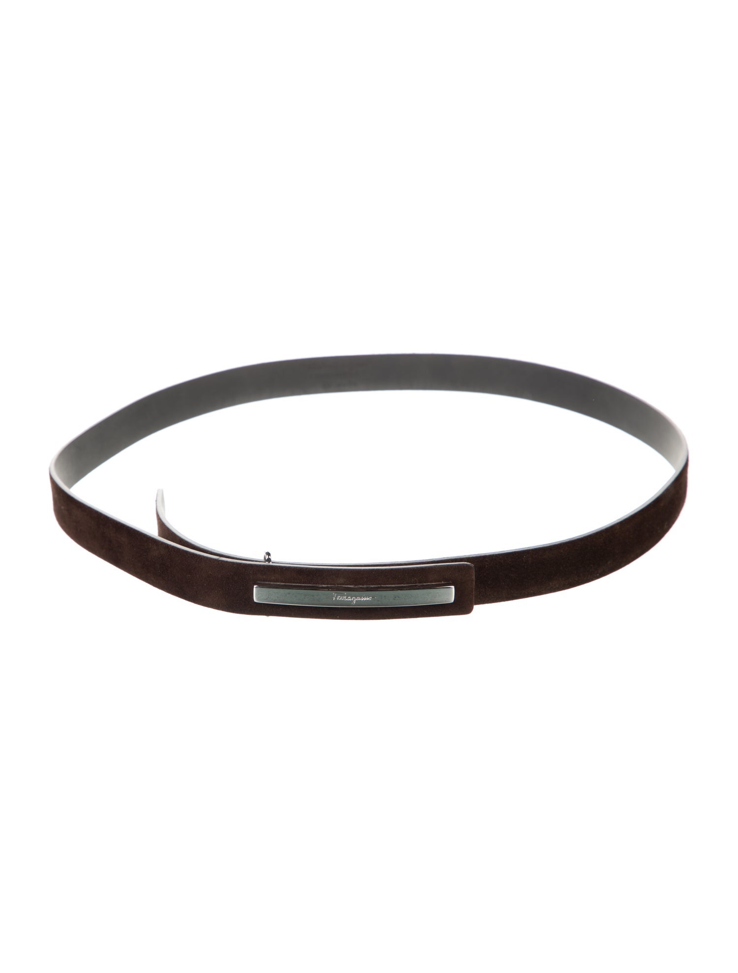 Salvatore Ferragamo Skinny Leather Waist Belt