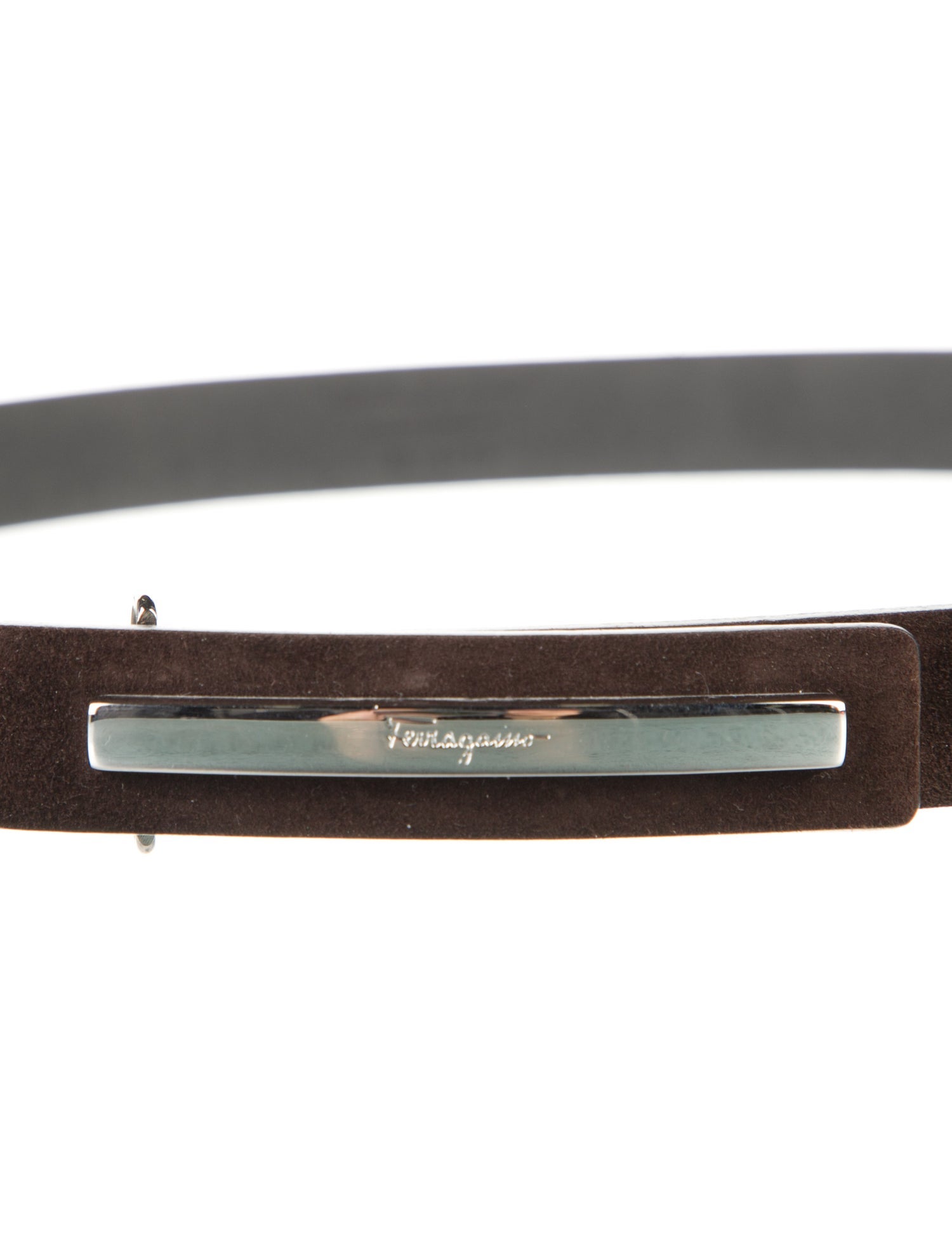 Salvatore Ferragamo Skinny Leather Waist Belt