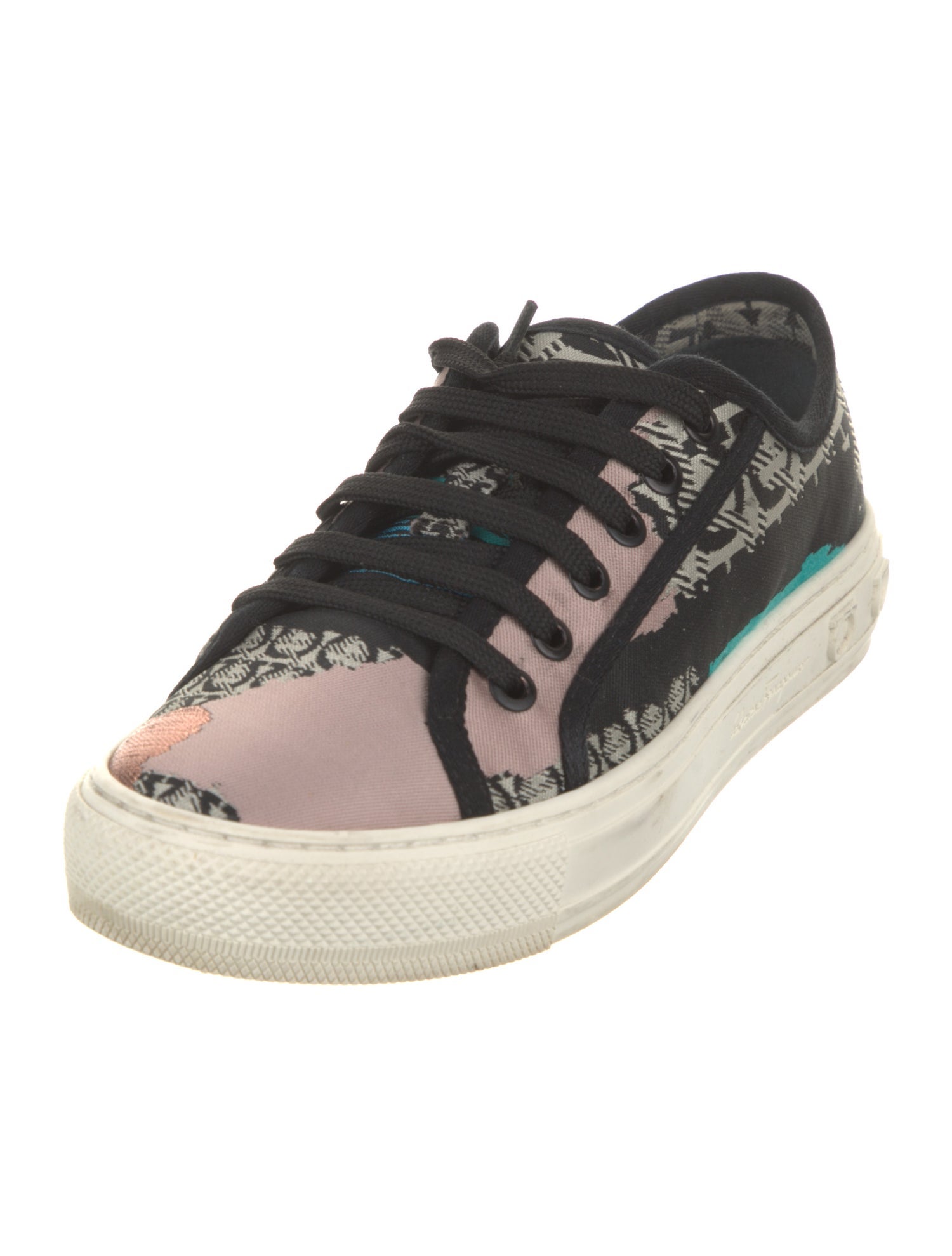 Salvatore Ferragamo Gancini Logo Canvas Sneakers