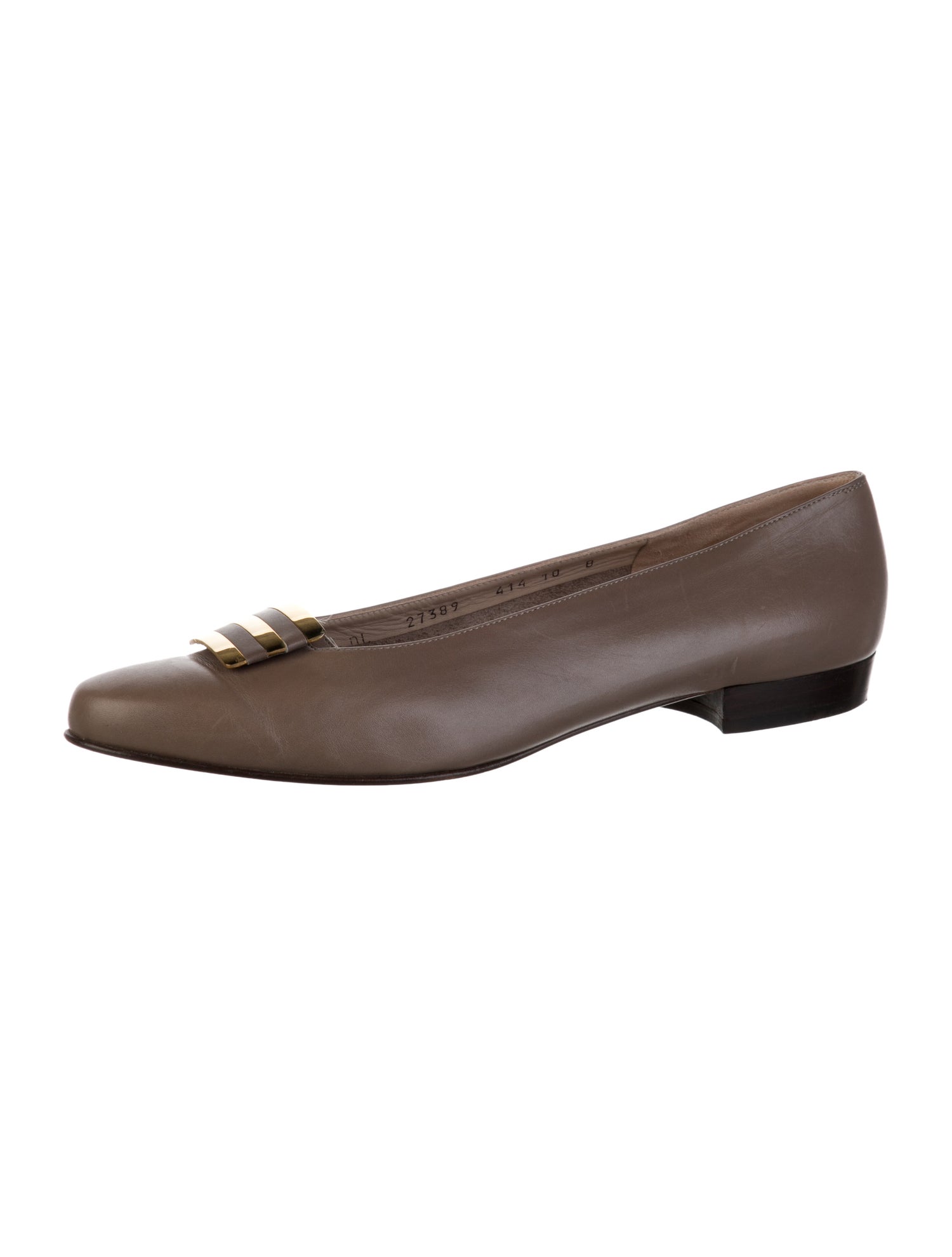 Salvatore Ferragamo Leather Flats