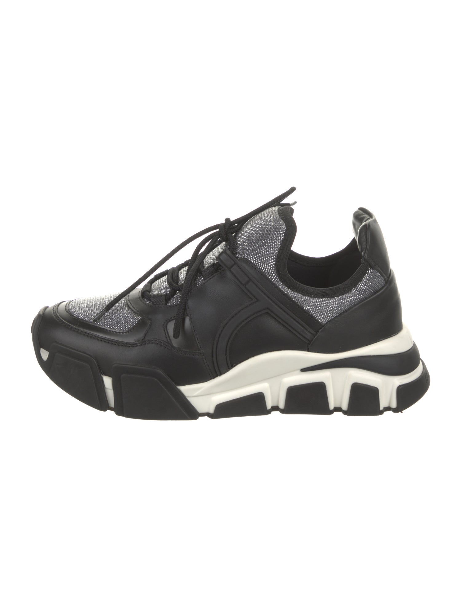 Salvatore Ferragamo Leather Chunky Sneakers