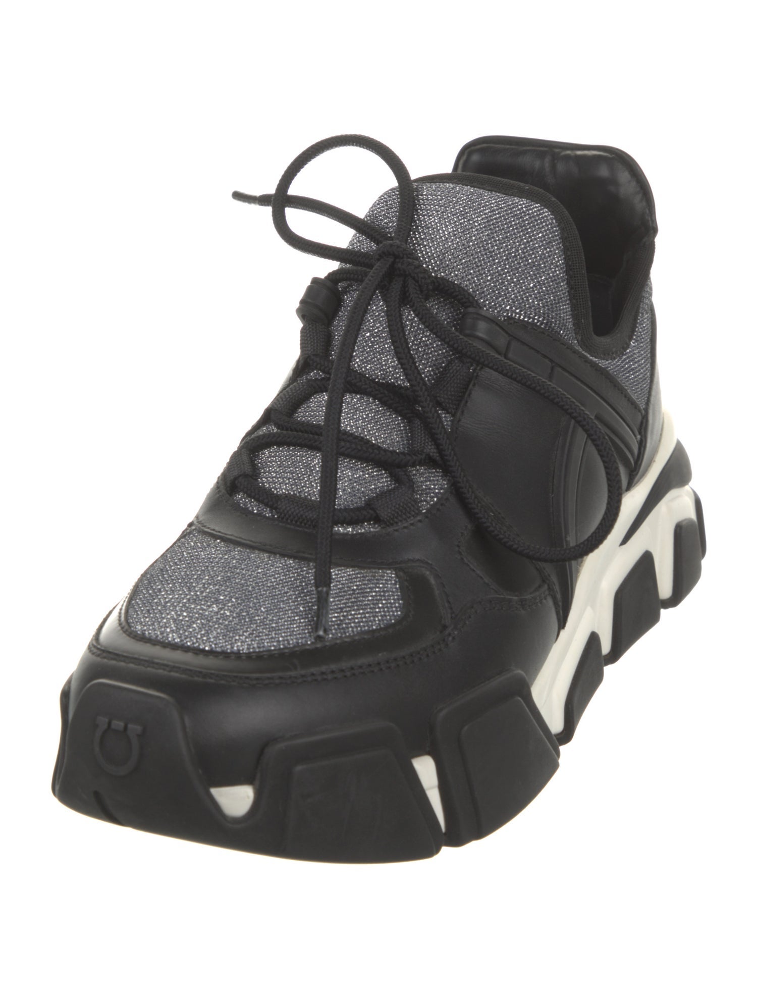 Salvatore Ferragamo Leather Chunky Sneakers