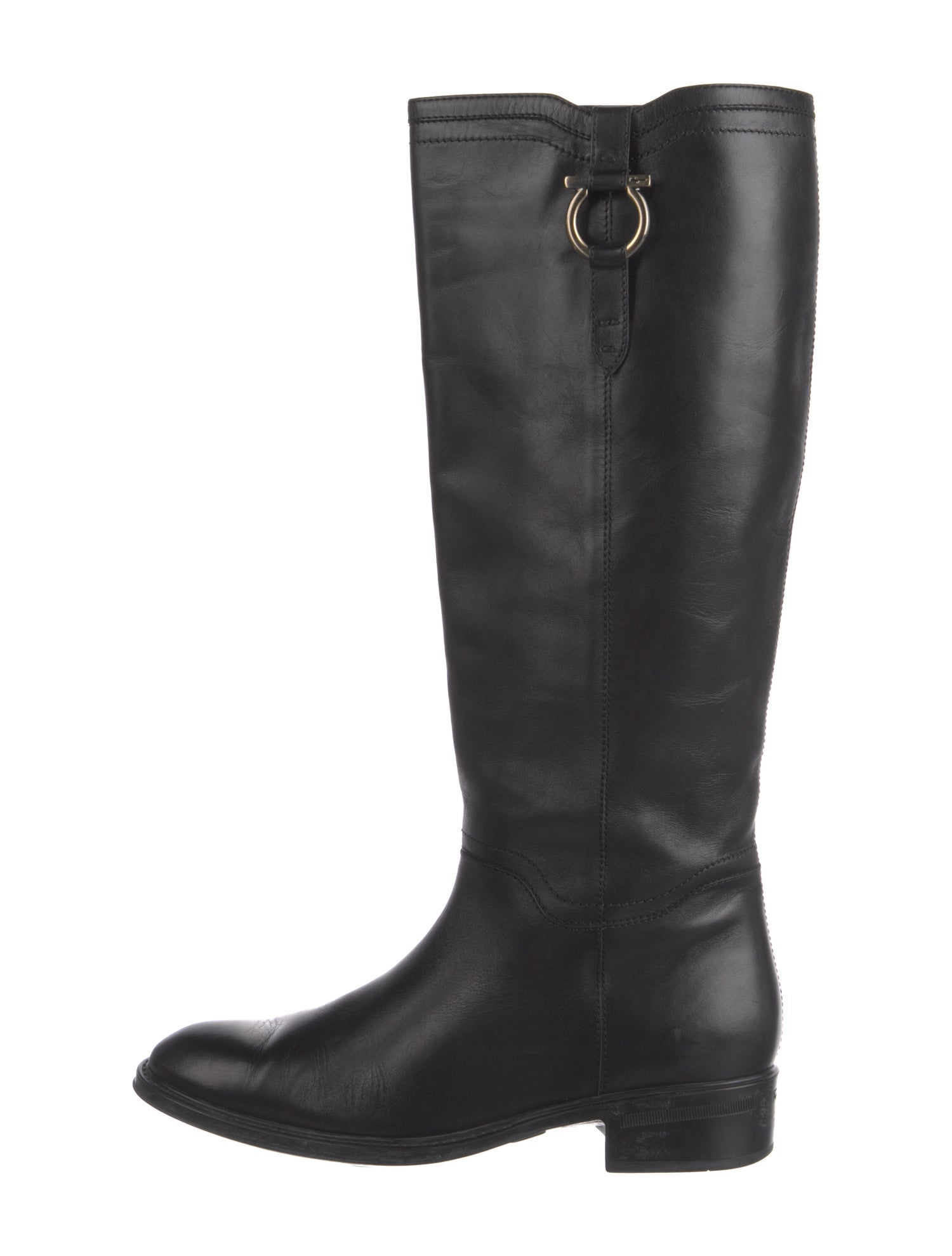 Salvatore Ferragamo Leather Riding Boots