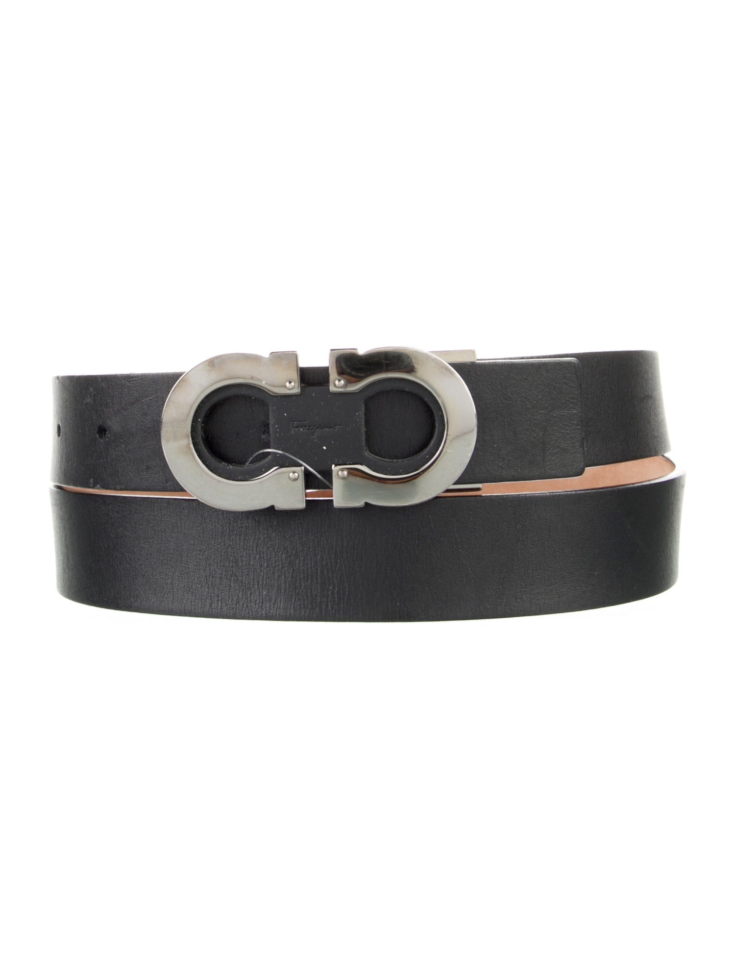 Salvatore Ferragamo Skinny Leather Belt