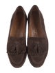 Salvatore Ferragamo Gancini Logo Suede Dress Loafers