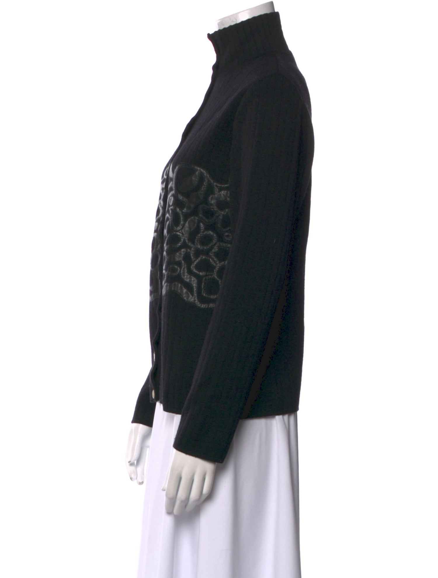 Salvatore Ferragamo Wool Graphic Print Sweater