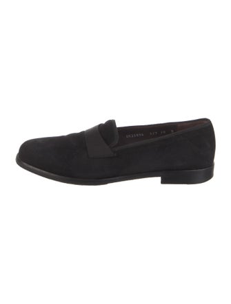 Salvatore Ferragamo Suede Dress Loafers