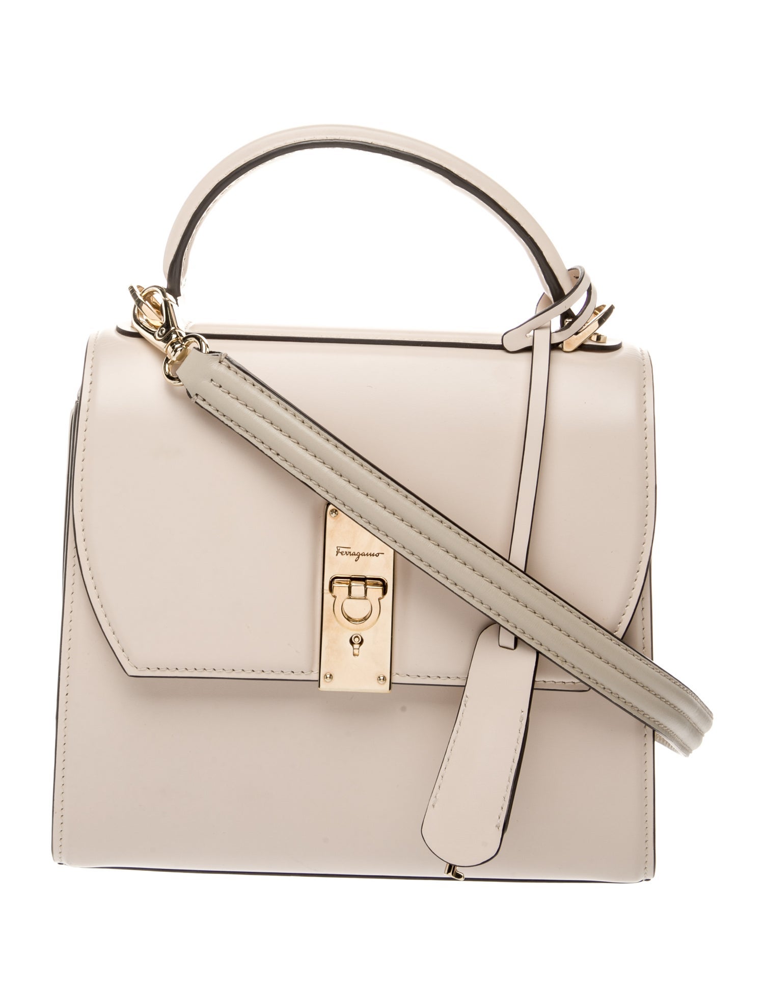 Salvatore Ferragamo Leather Top Handle Bag