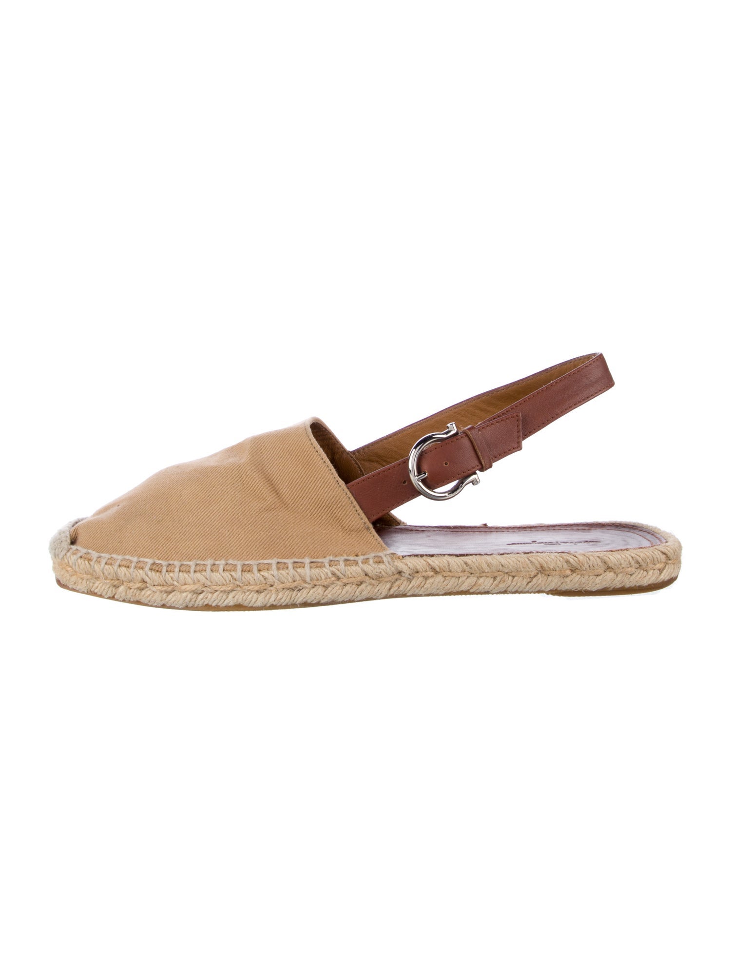 Salvatore Ferragamo Gancio Logo Canvas Espadrilles
