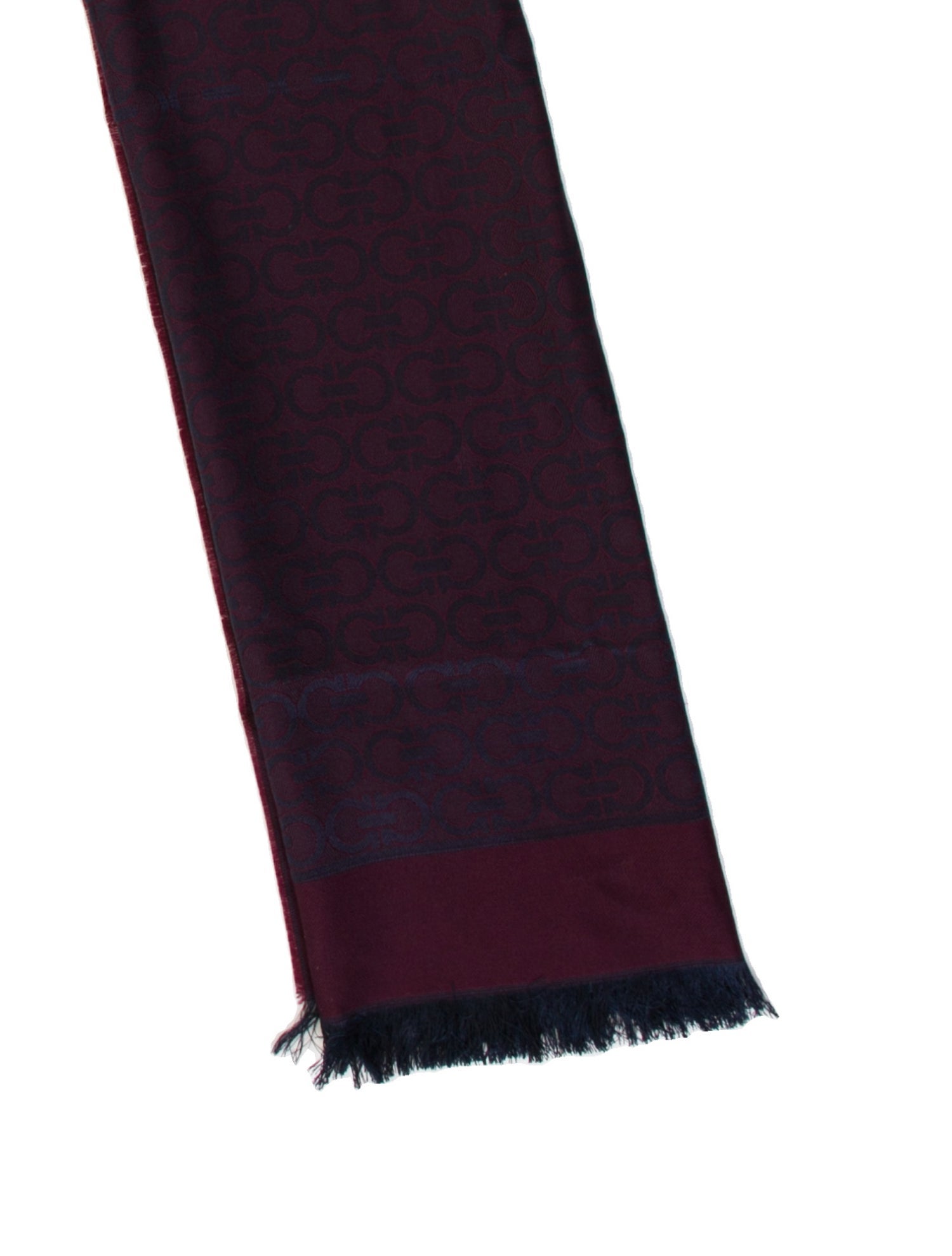 Salvatore Ferragamo Wool Striped Scarf