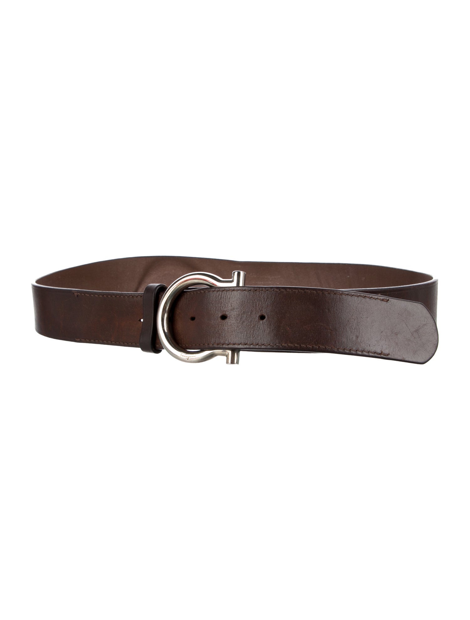 Salvatore Ferragamo Skinny Leather Belt
