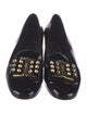 Salvatore Ferragamo Patent Leather Bow Accents Loafers
