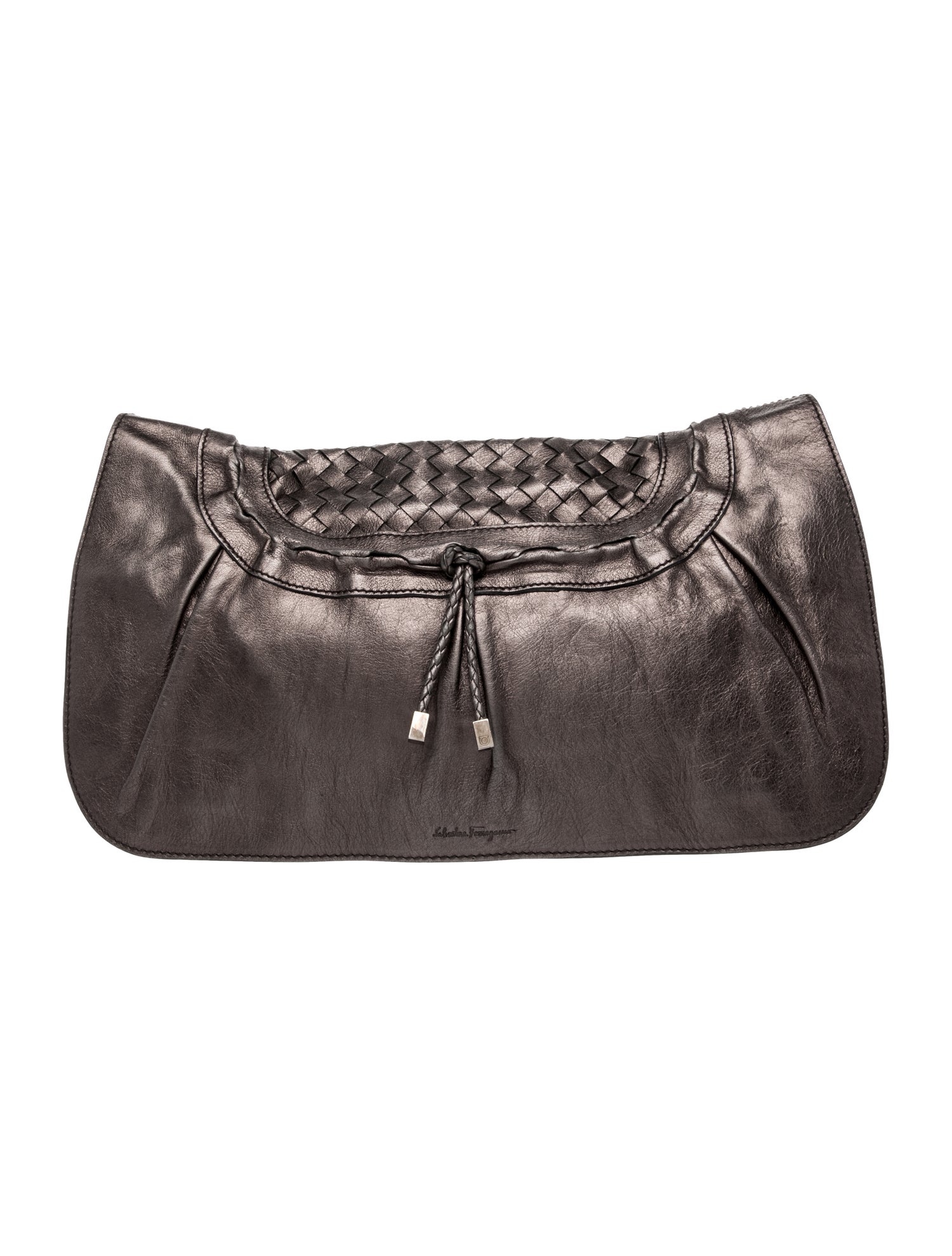 Salvatore Ferragamo Leather Clutch