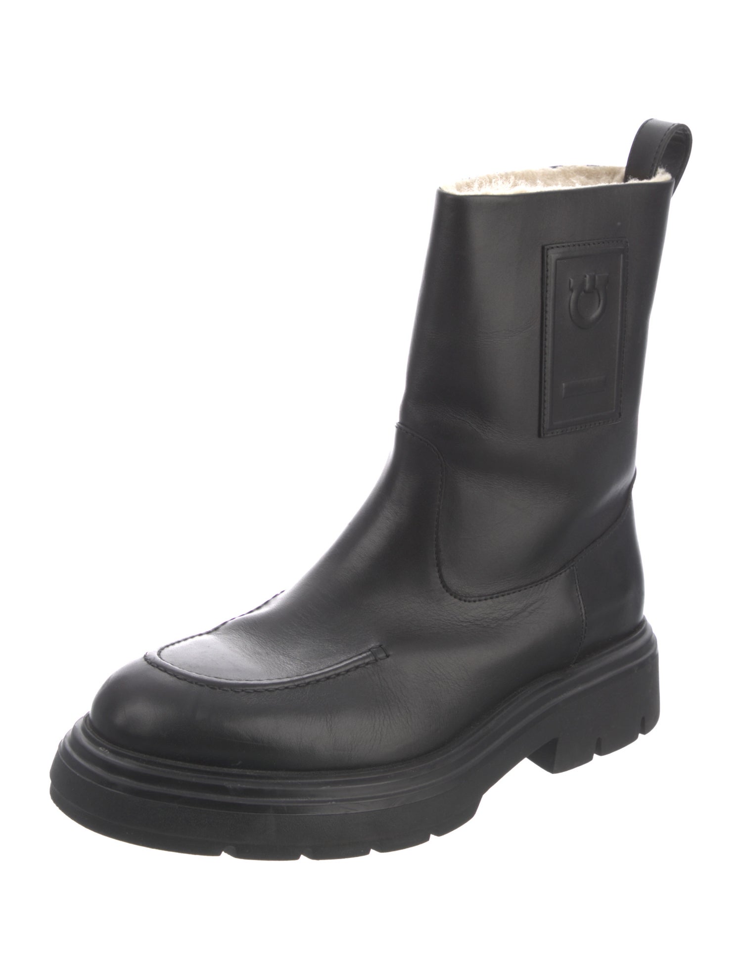 Salvatore Ferragamo Leather Rain Boots
