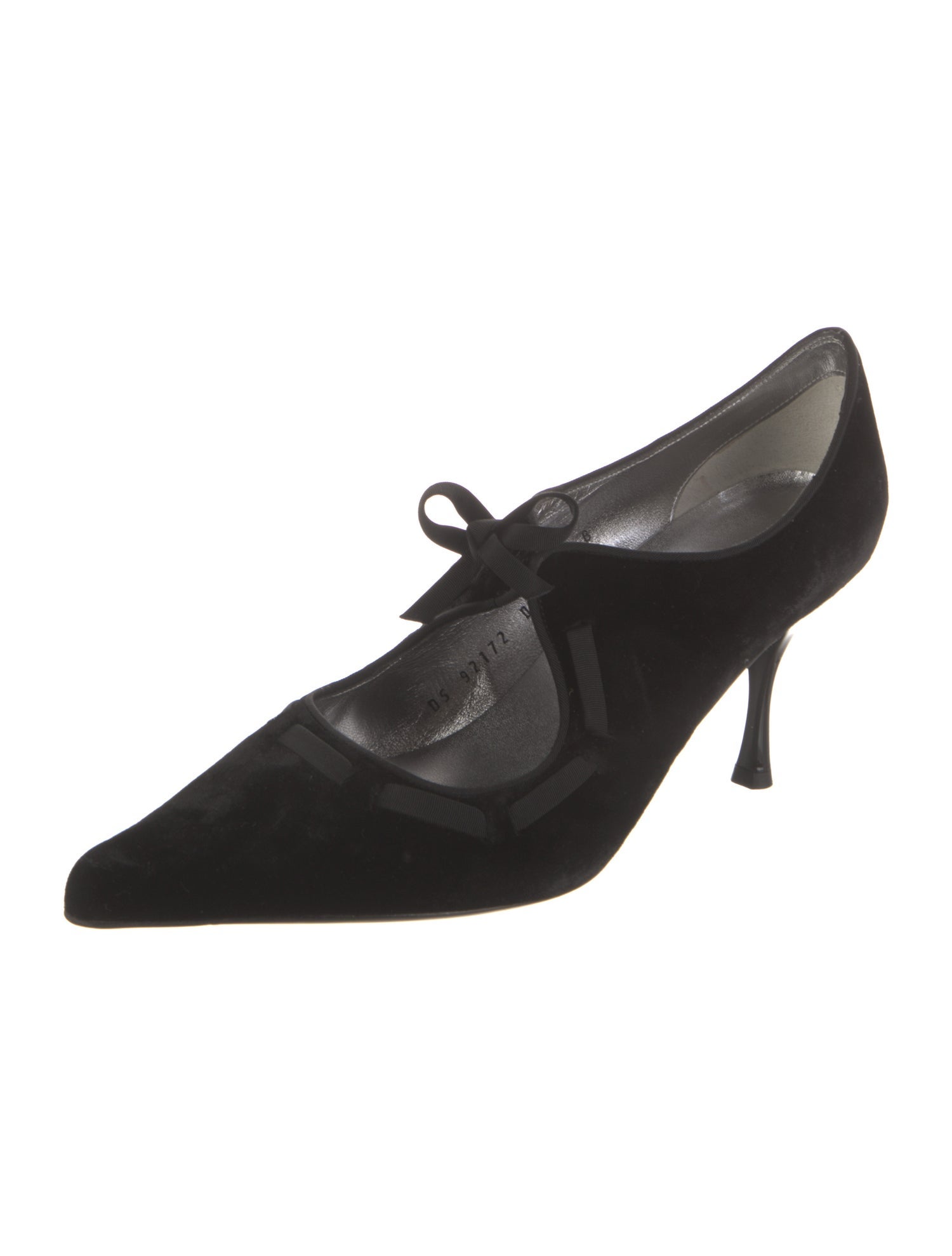 Salvatore Ferragamo Velvet Bow Accents Pumps