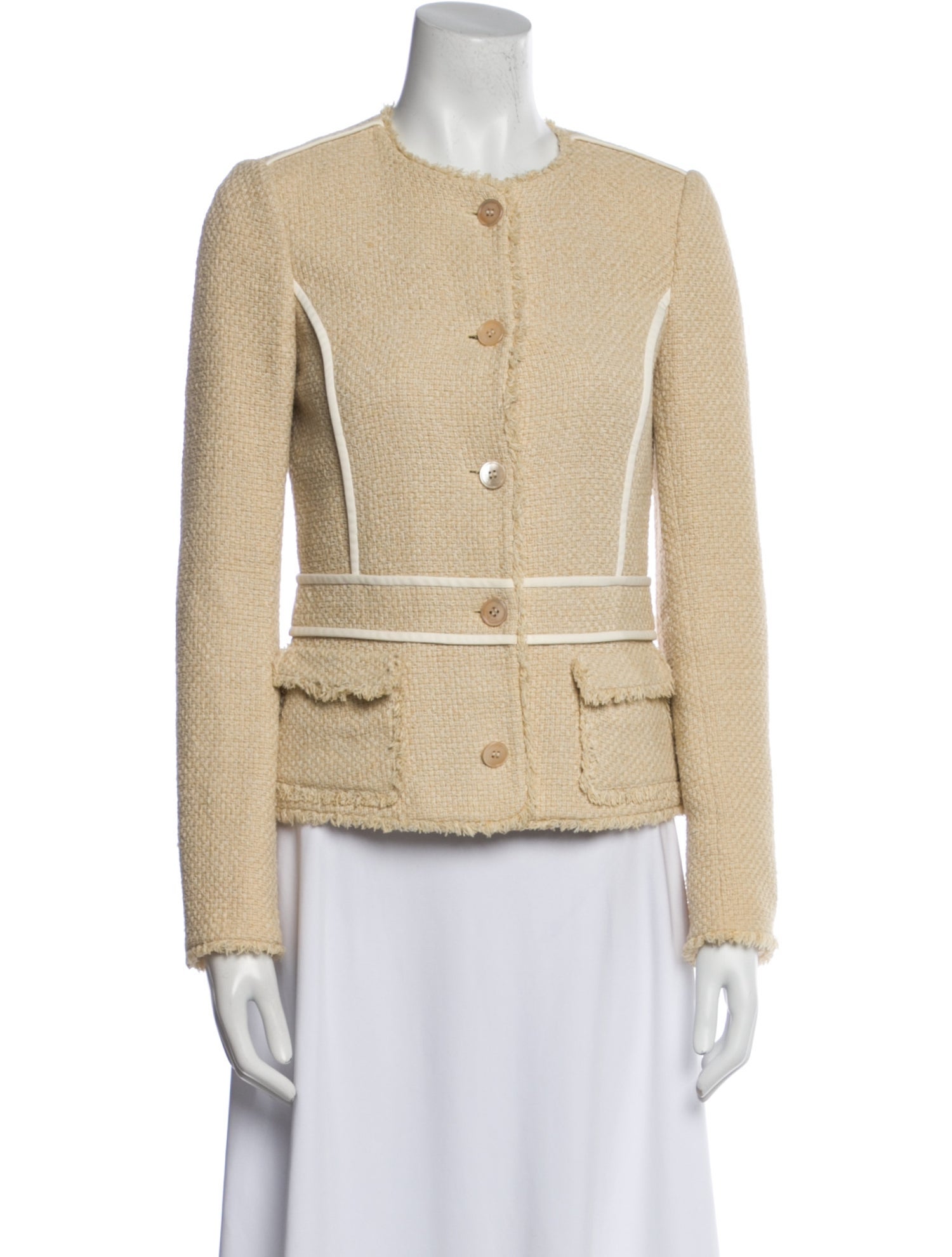 Salvatore Ferragamo Tweed Pattern Evening Jacket