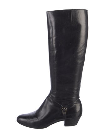 Salvatore Ferragamo Leather Riding Boots