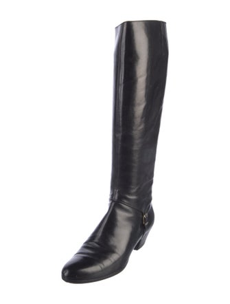 Salvatore Ferragamo Leather Riding Boots