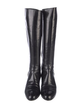 Salvatore Ferragamo Leather Riding Boots