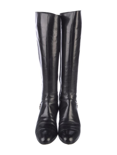 Salvatore Ferragamo Leather Riding Boots