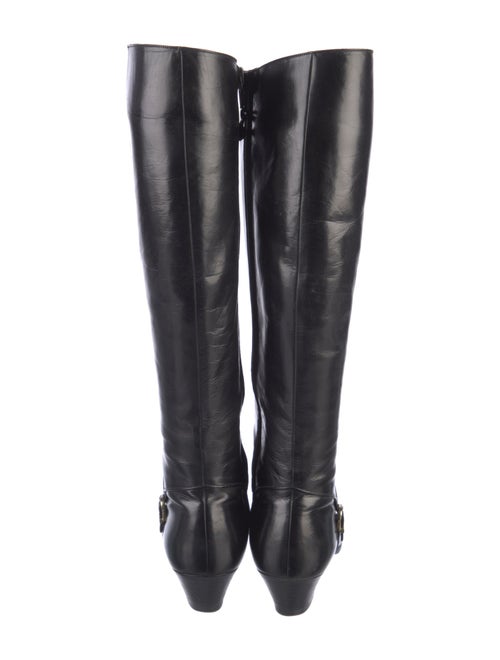 Salvatore Ferragamo Leather Riding Boots