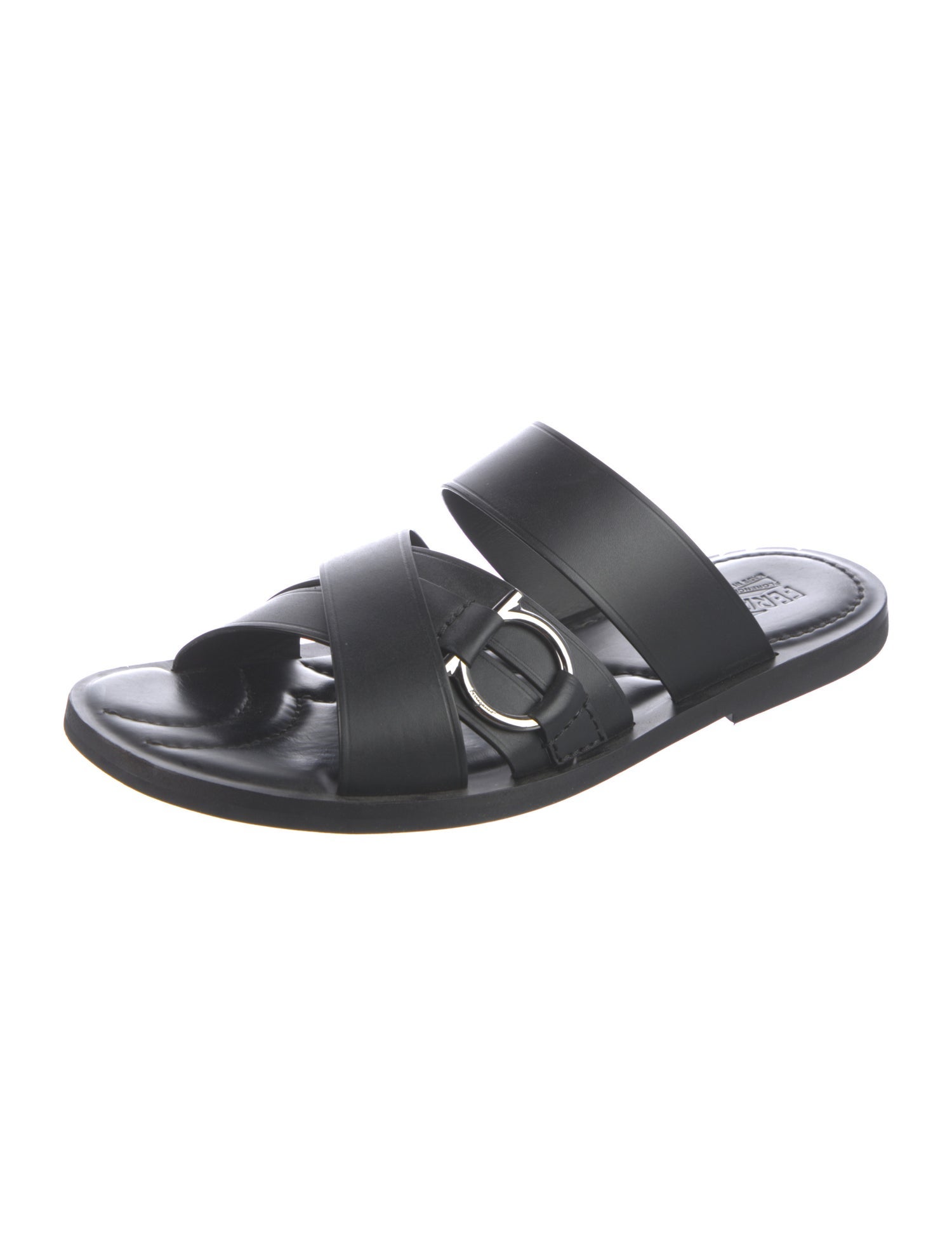 Salvatore Ferragamo Leather Slides