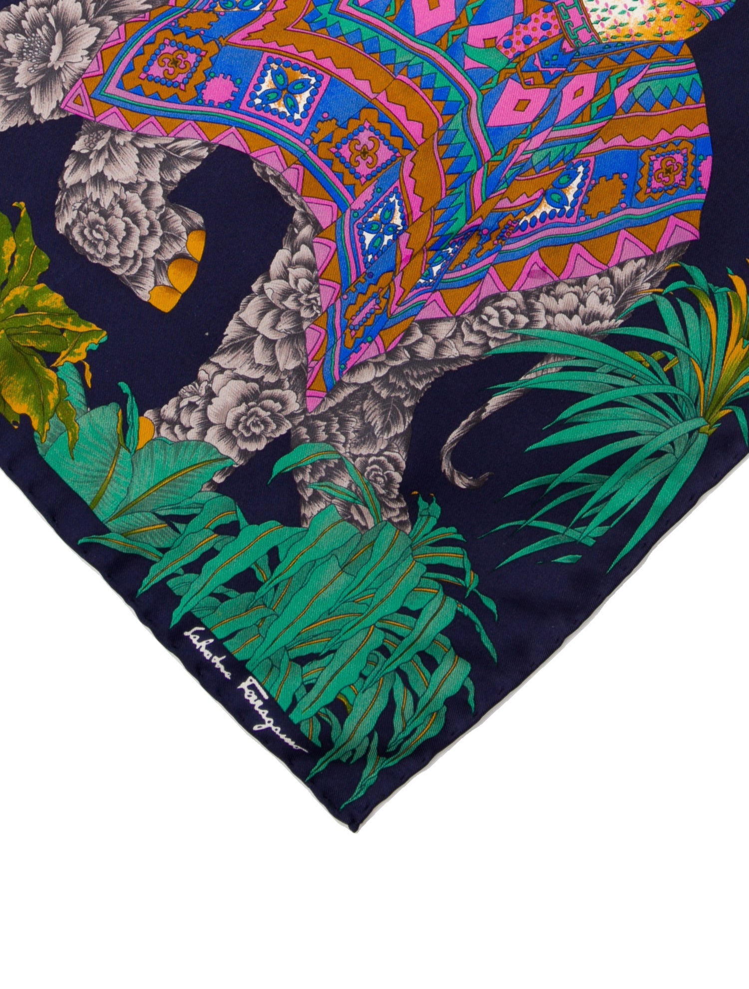 Salvatore Ferragamo Silk Printed Scarf