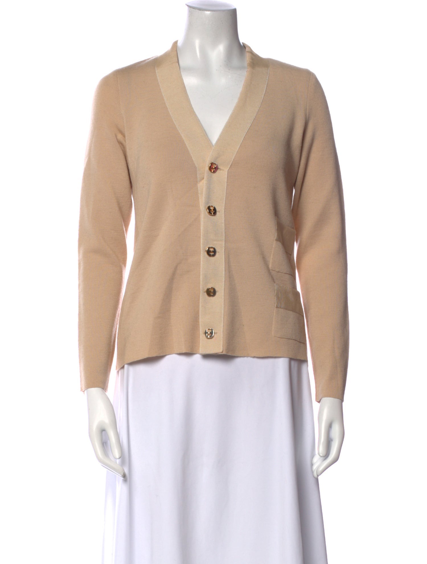 Salvatore Ferragamo Wool V-Neck Sweater