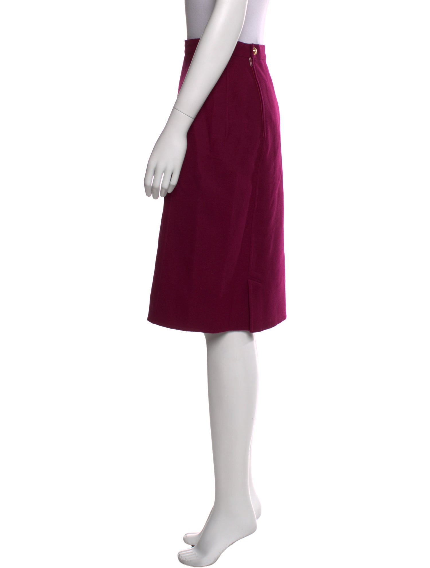 Salvatore Ferragamo Wool Knee-Length Skirt
