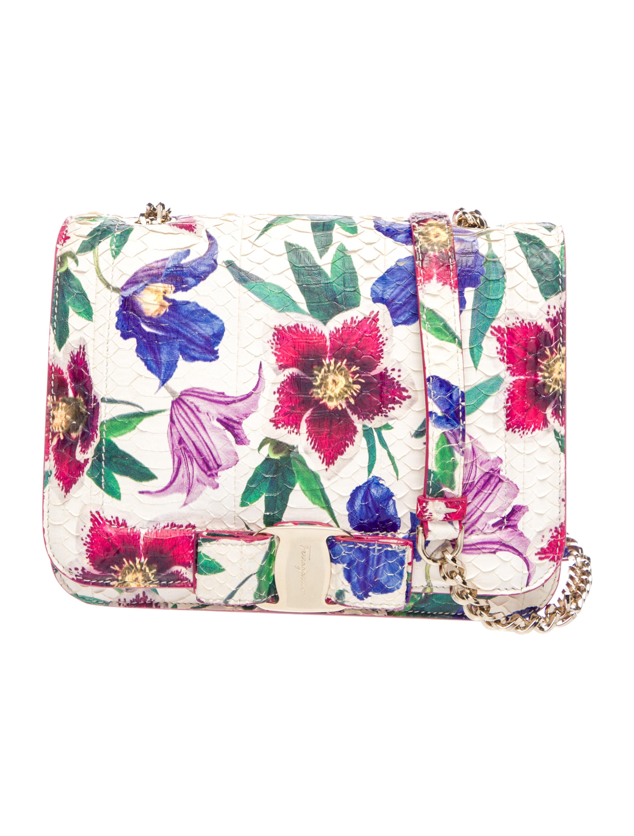 Salvatore Ferragamo Snakeskin Clutch