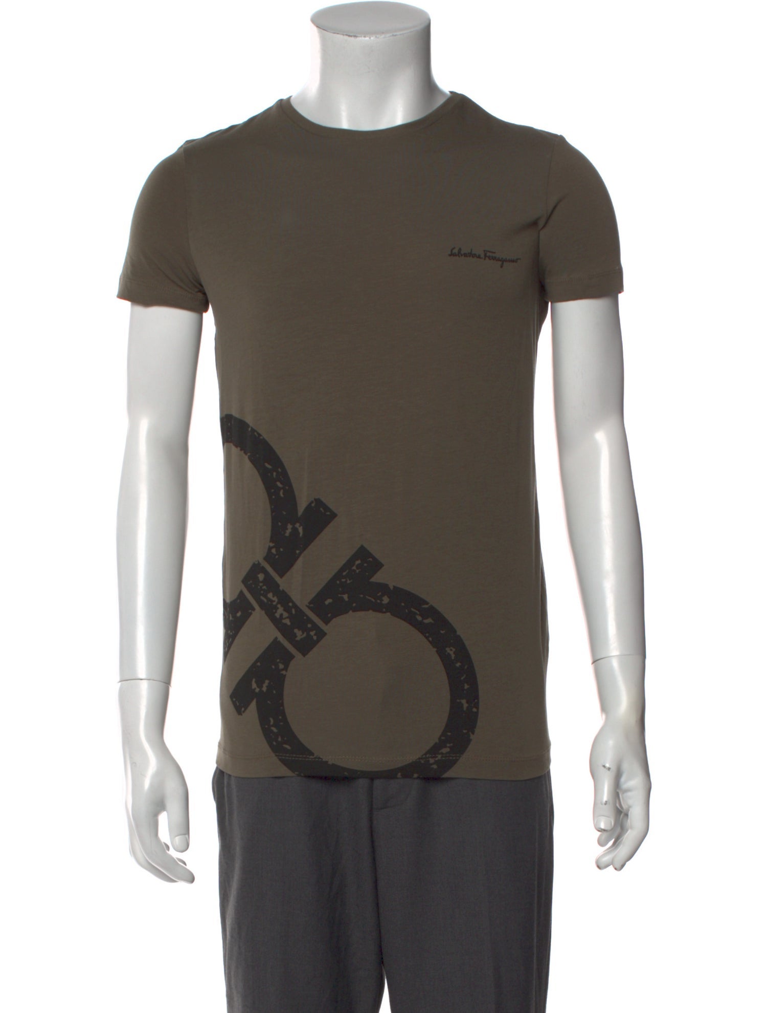 Salvatore Ferragamo Graphic Print Crew Neck T-Shirt