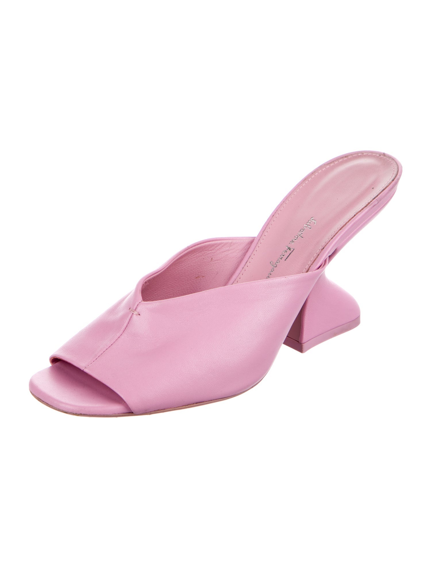 Salvatore Ferragamo Leather Slides