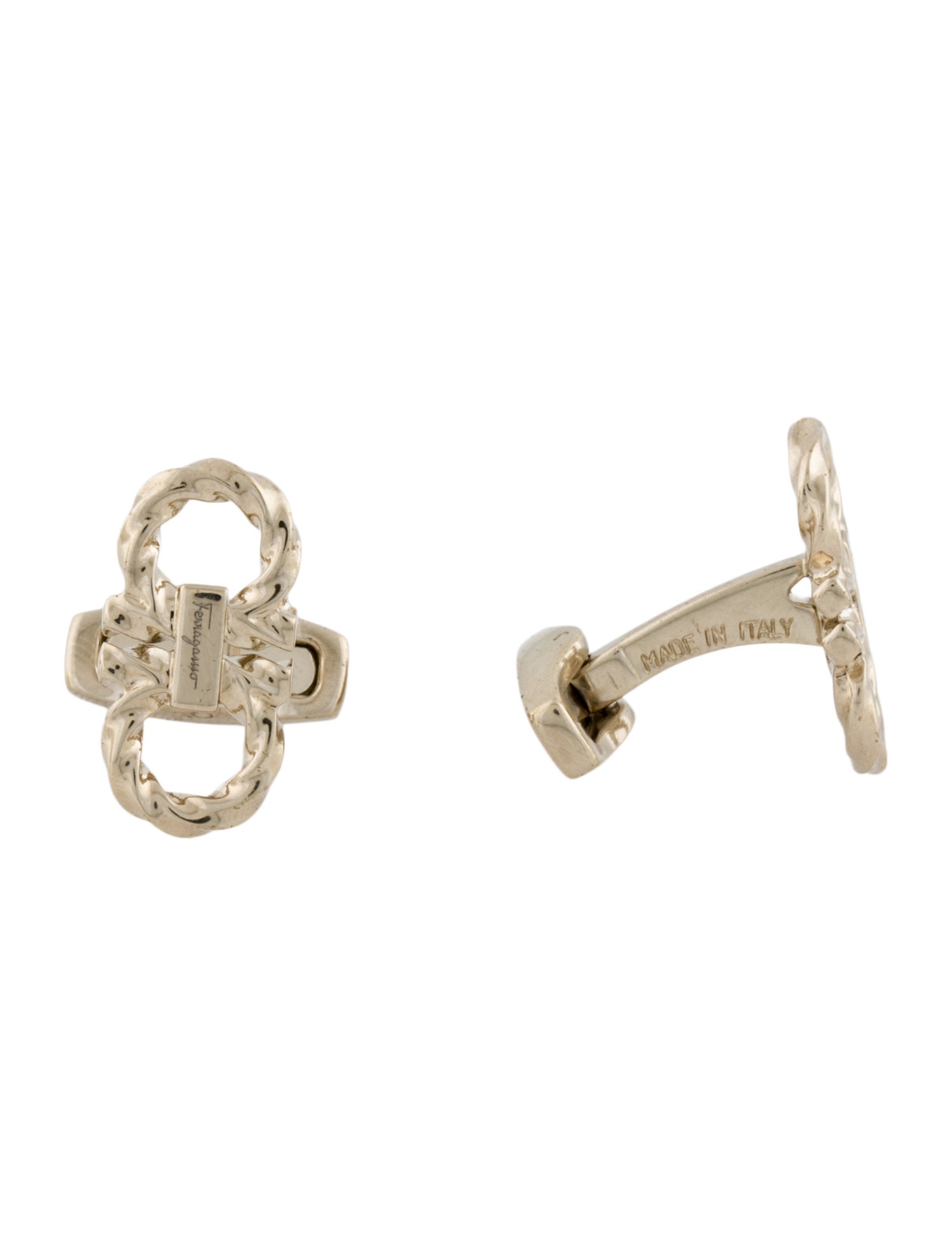 Salvatore Ferragamo Gancini Cufflinks