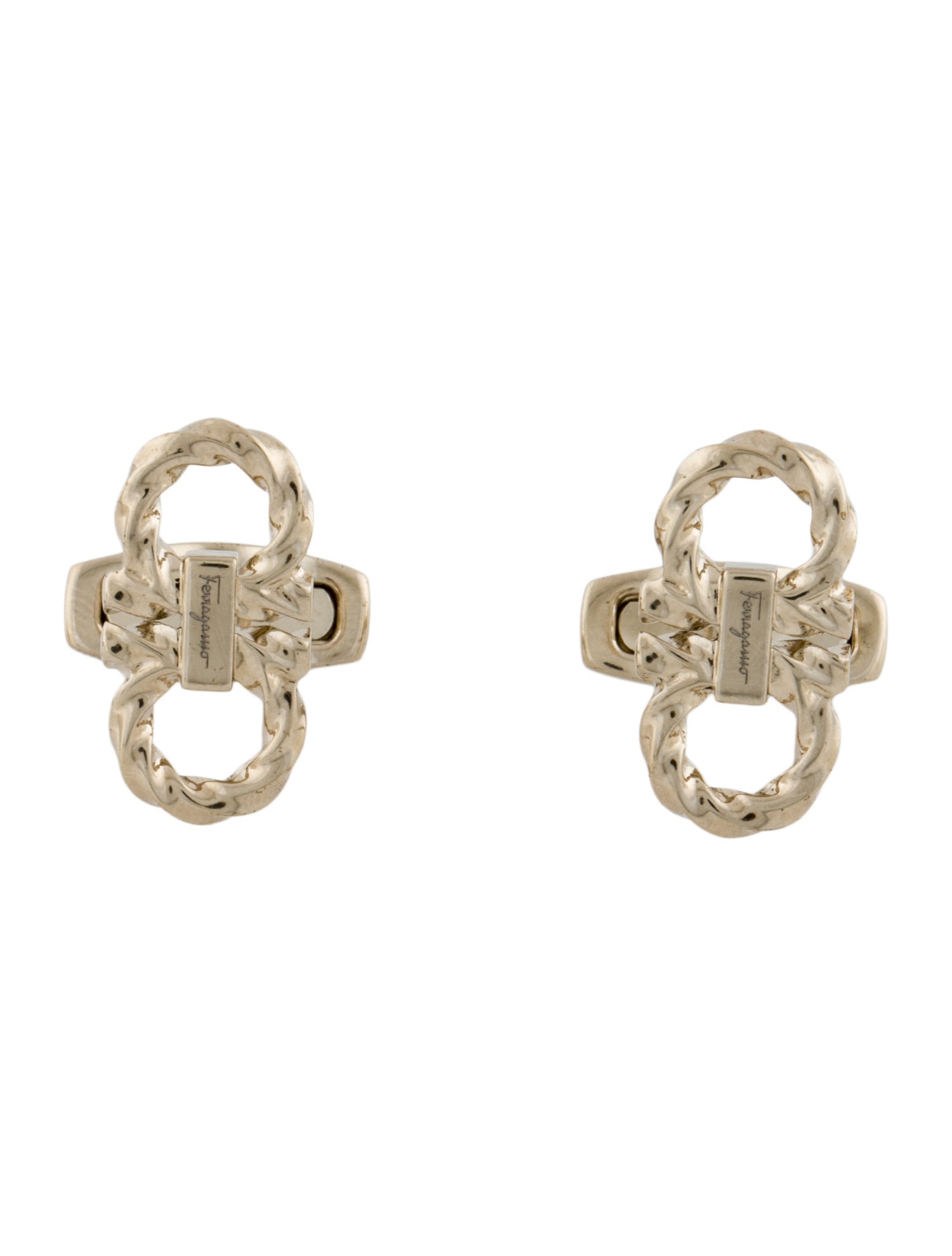 Salvatore Ferragamo Gancini Cufflinks