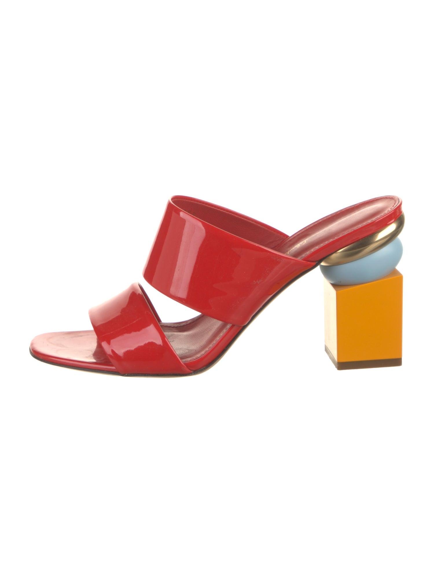 Salvatore Ferragamo Patent Leather Slides