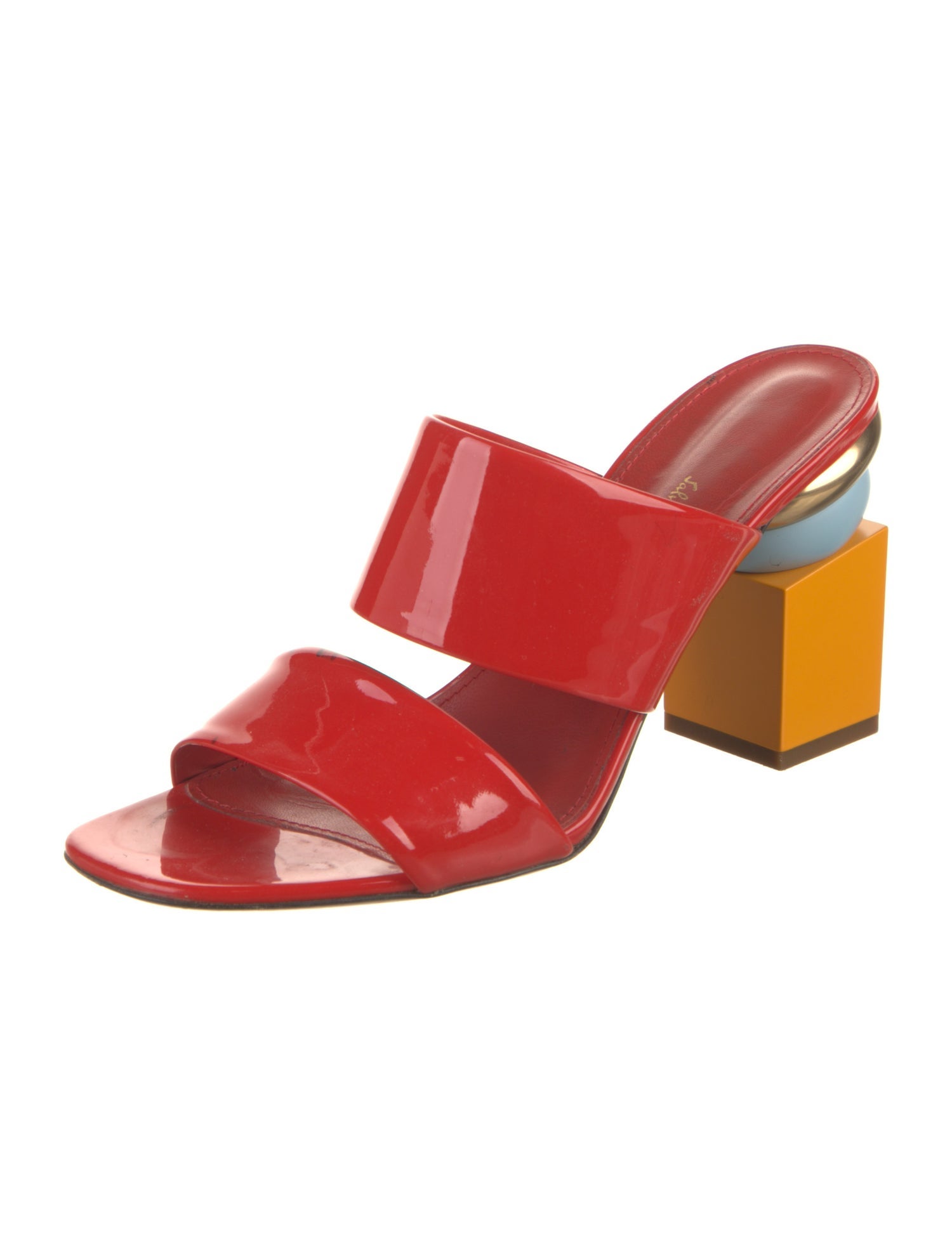 Salvatore Ferragamo Patent Leather Slides