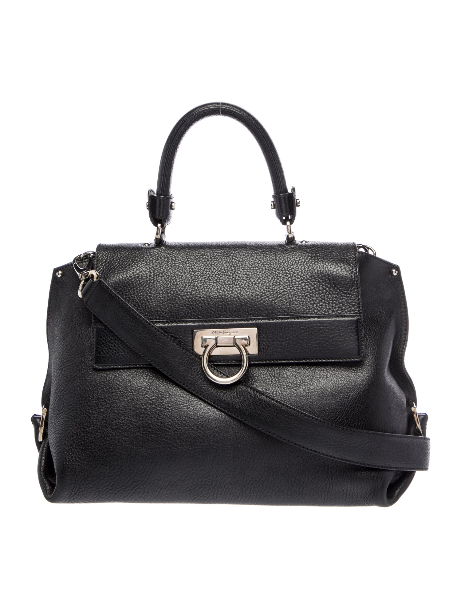 Salvatore Ferragamo Leather Top Handle Bag