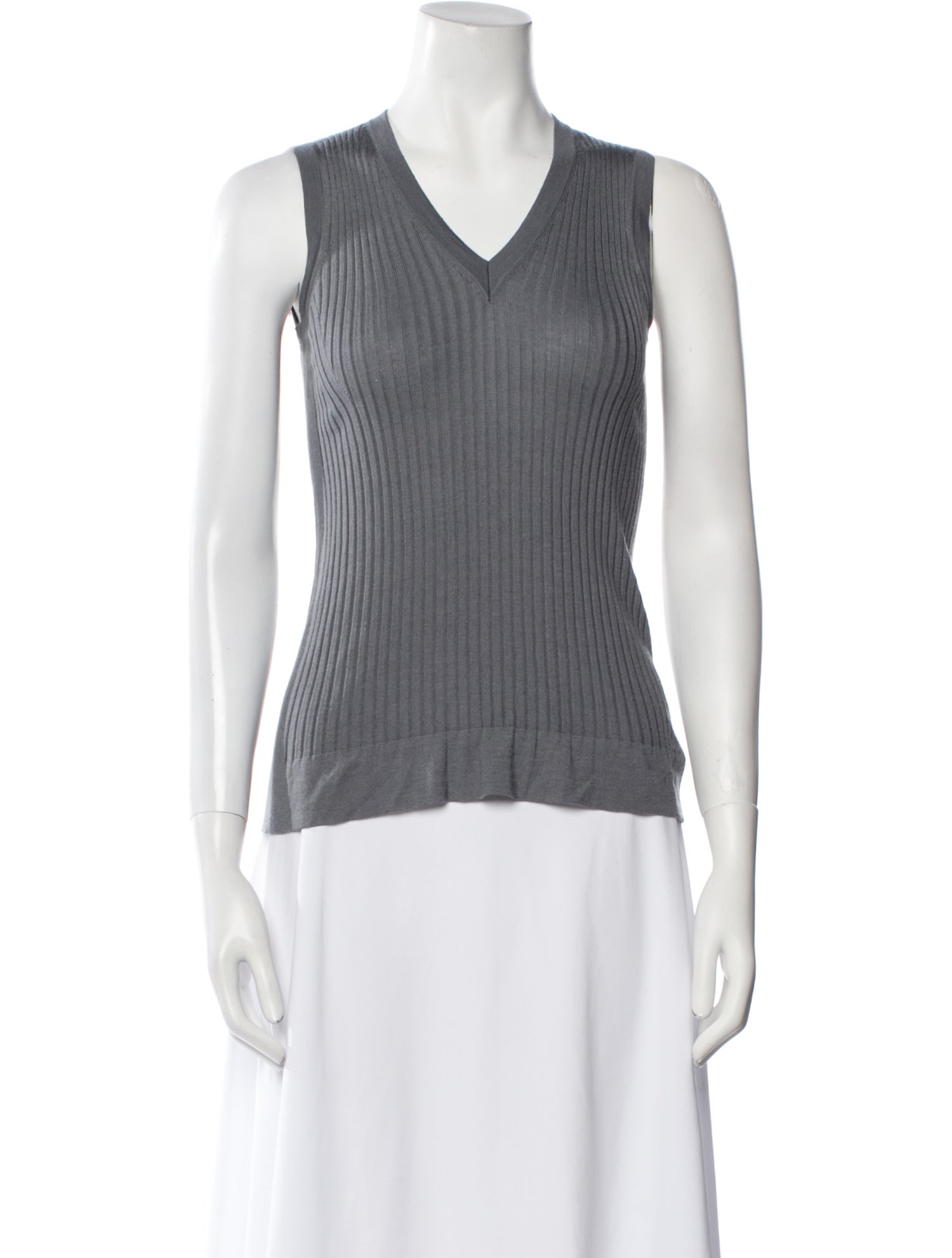 Salvatore Ferragamo V-Neck Sleeveless Top