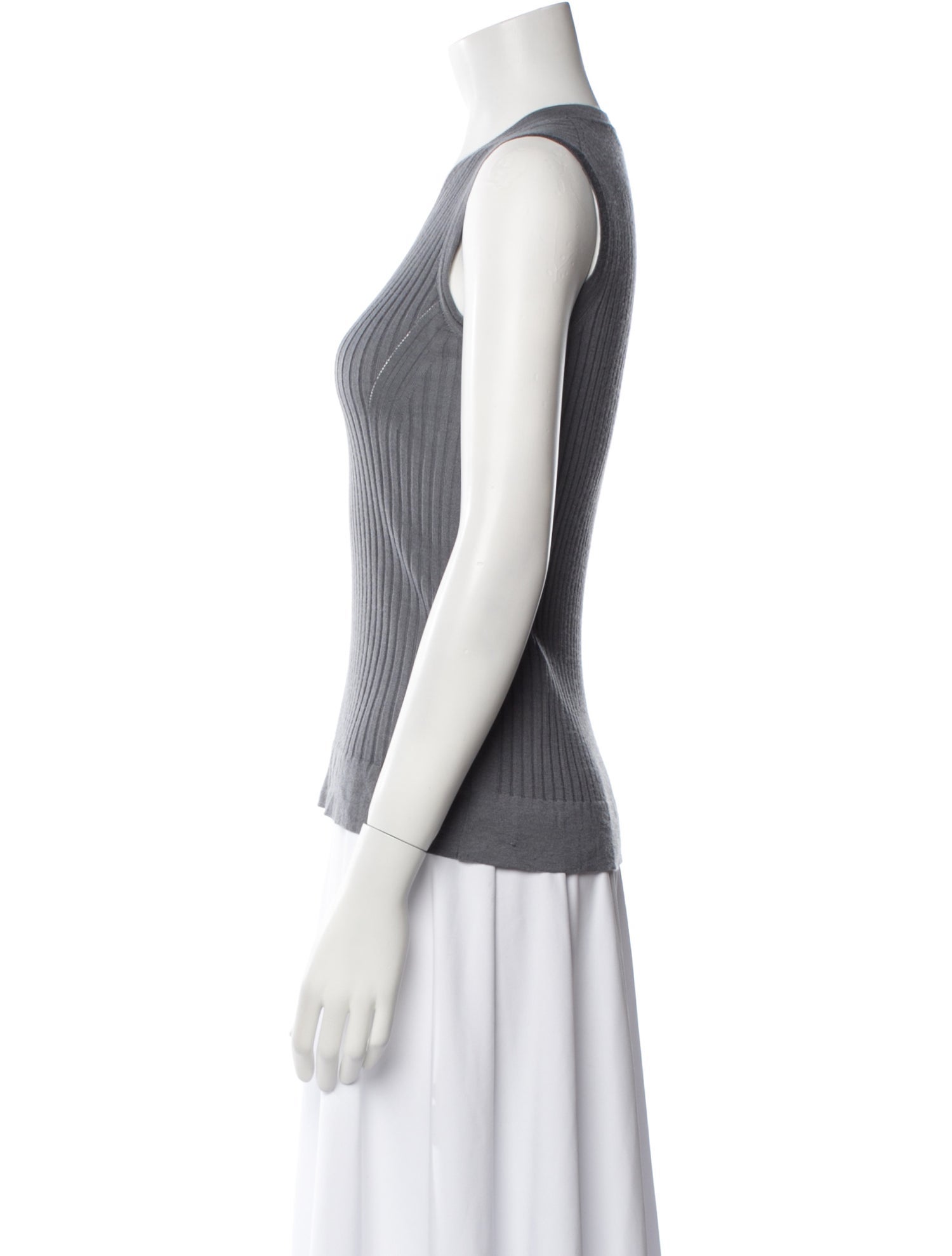 Salvatore Ferragamo V-Neck Sleeveless Top