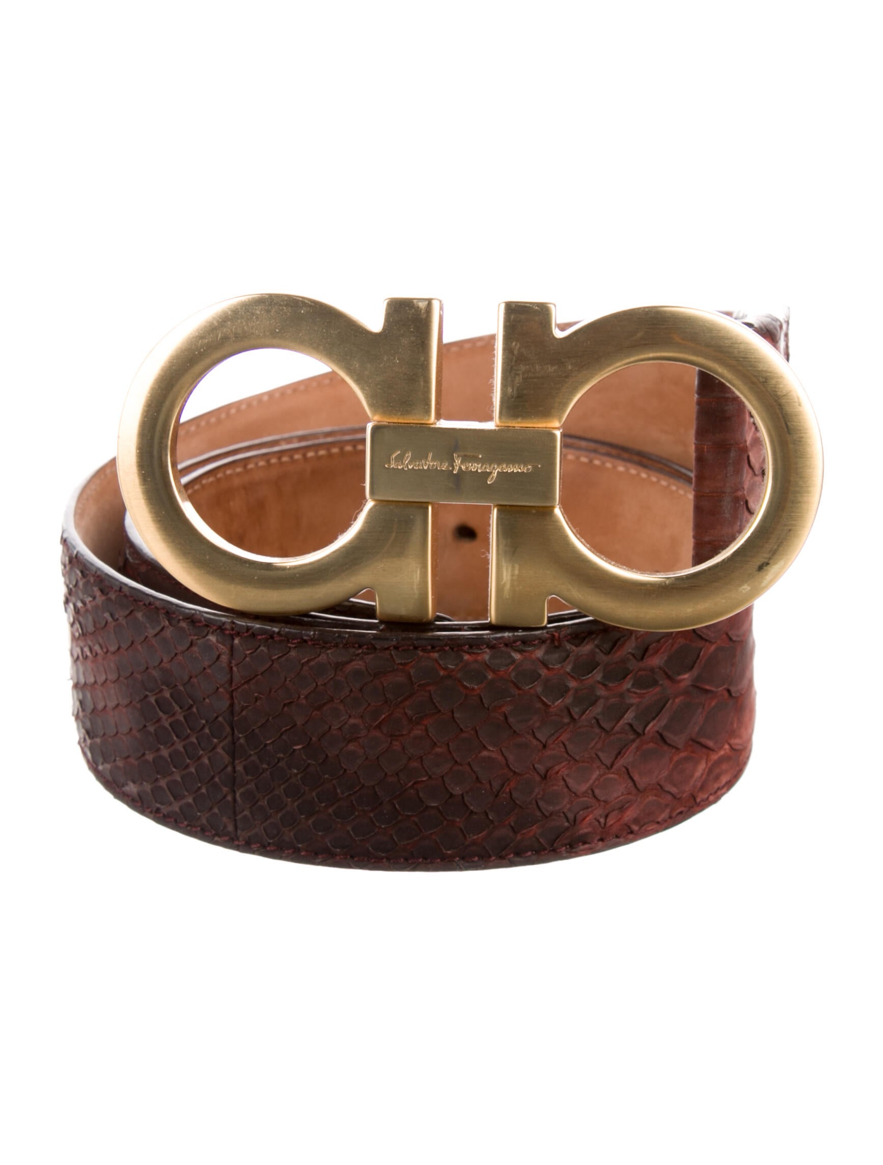 Salvatore Ferragamo Python Belt