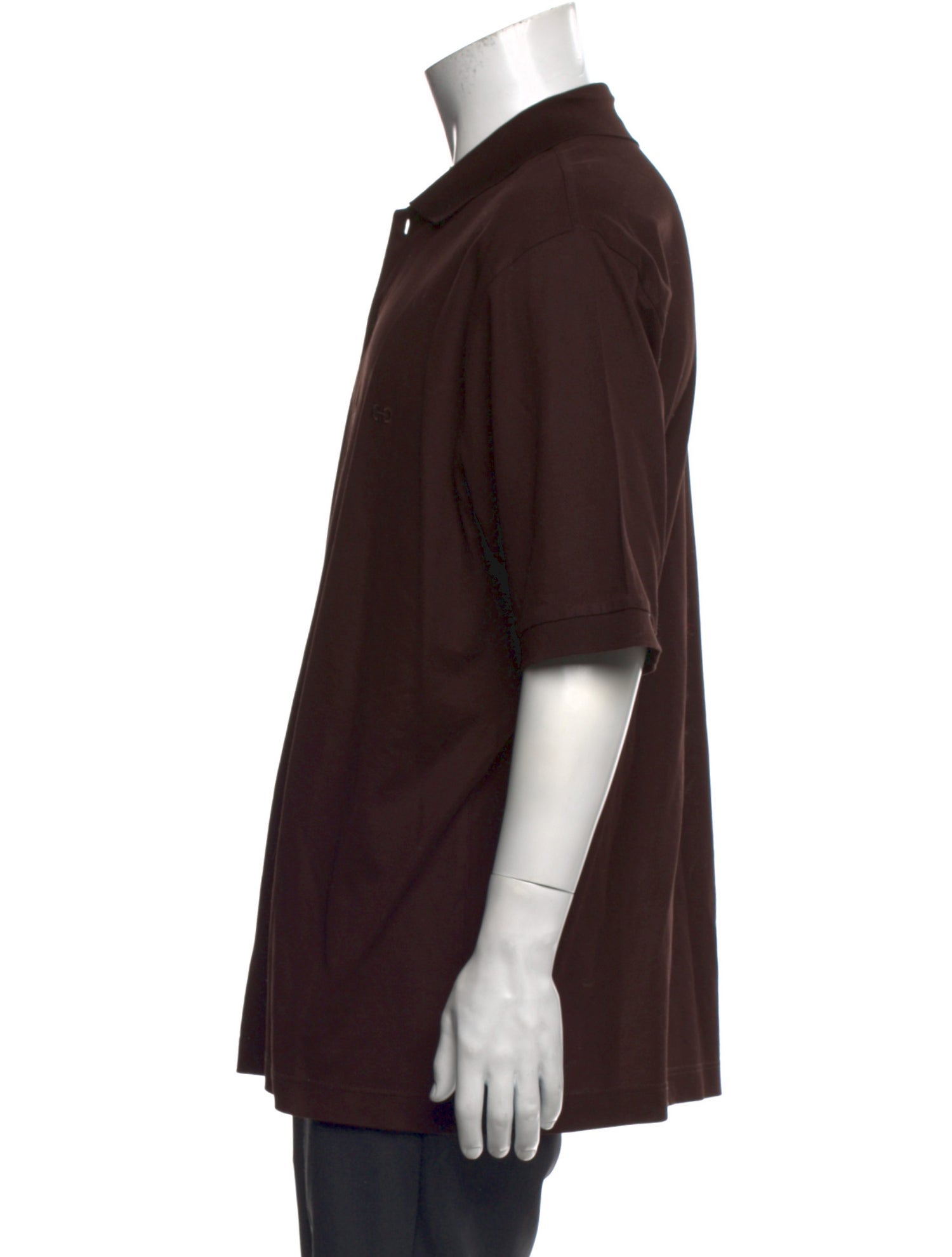 Salvatore Ferragamo Collar Three-Quarter Sleeve Polo Shirt