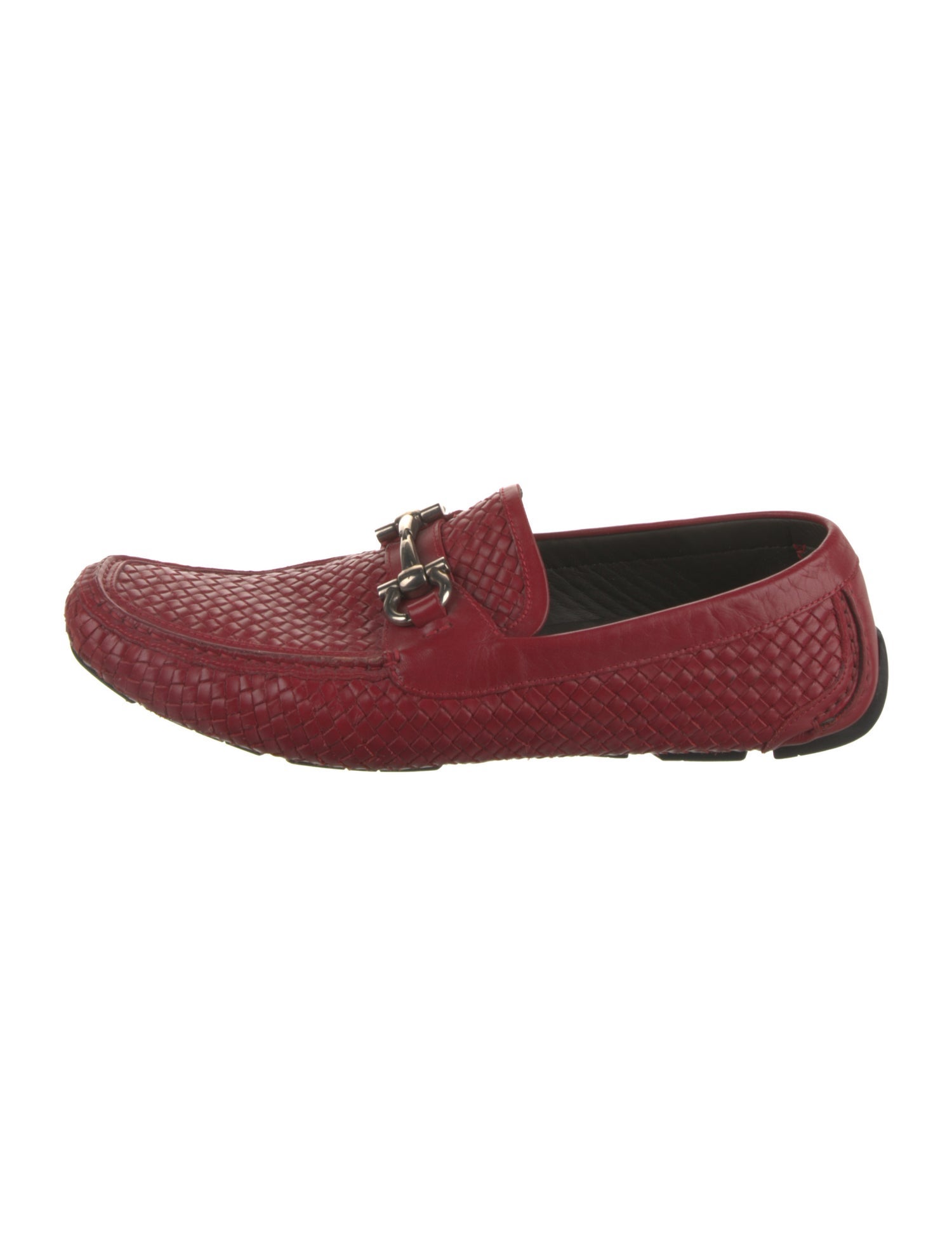 Salvatore Ferragamo Horsebit Accent Leather Moccasins