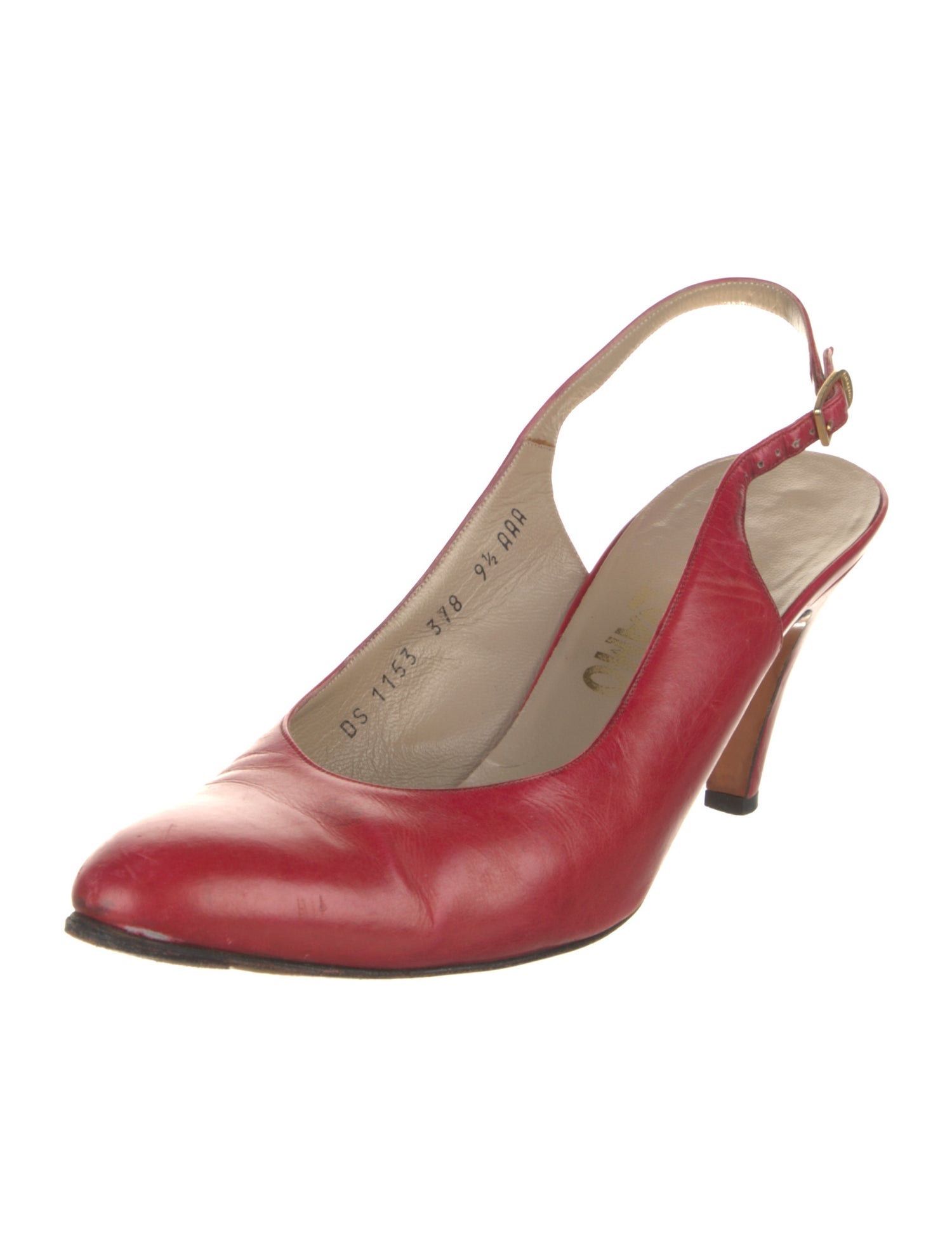 Salvatore Ferragamo Leather Slingback Pumps