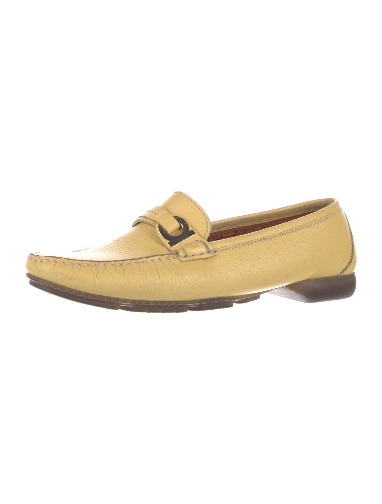 Salvatore Ferragamo Gancini Logo Leather Loafers