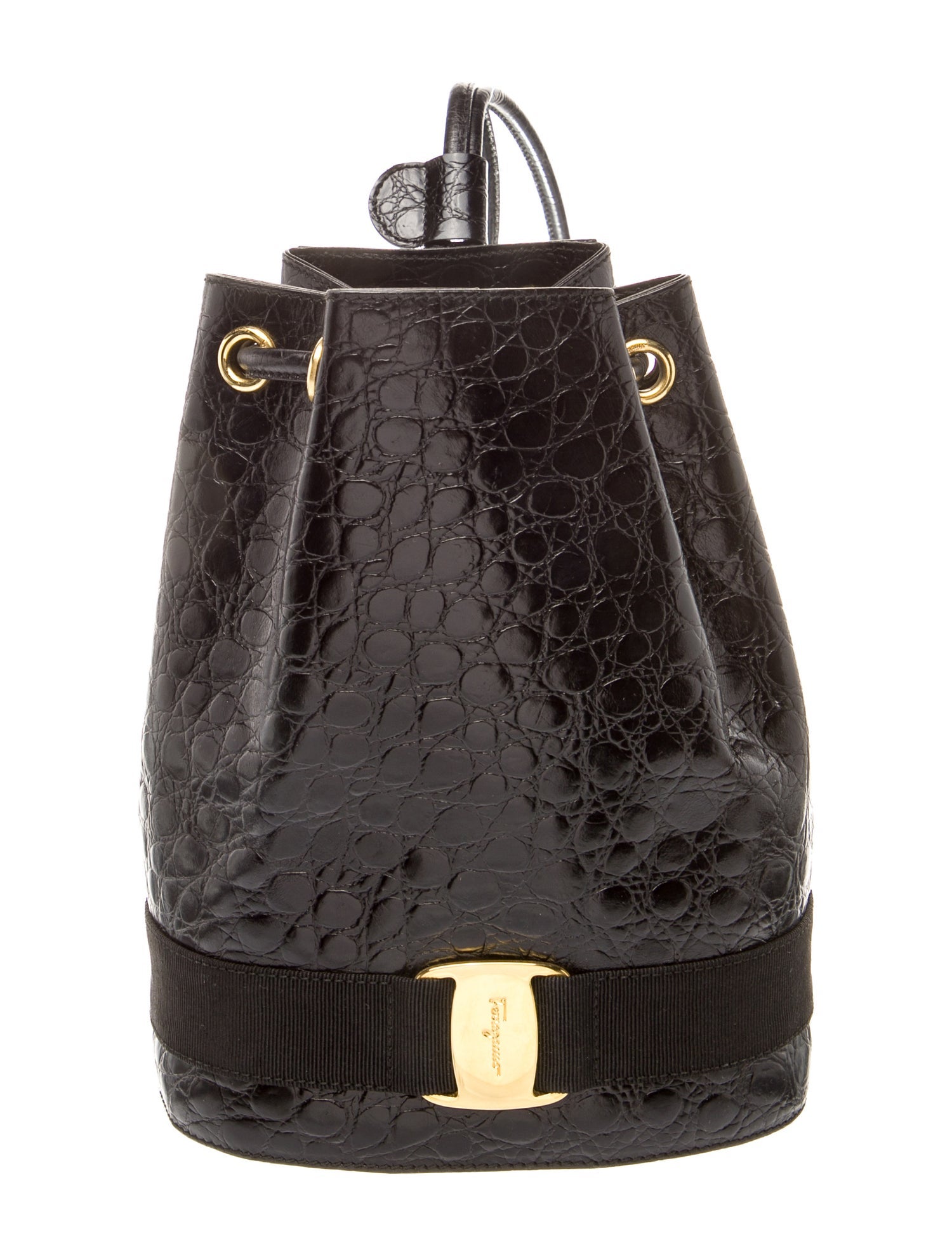 Salvatore Ferragamo Leather Bucket Bag