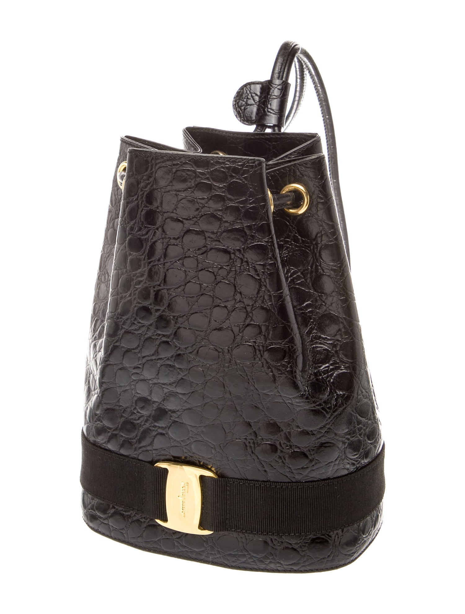 Salvatore Ferragamo Leather Bucket Bag