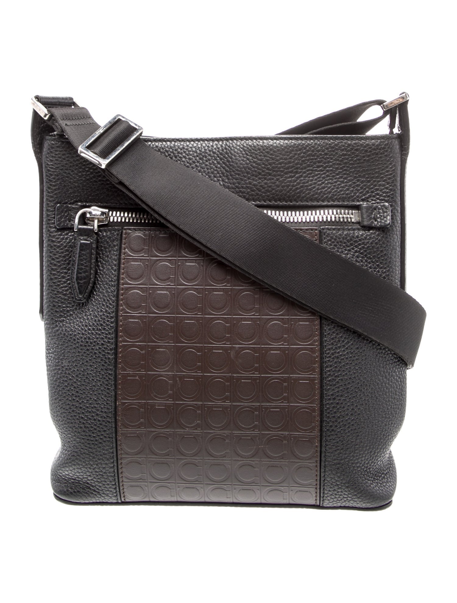 Salvatore Ferragamo Leather Messenger Bag